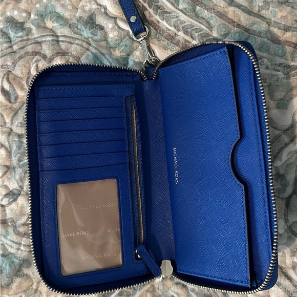Michael Kors Sapphire Blue Leather Wallet - Picture 2 of 3